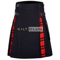 Black Cotton Wallace Hybrid Kilt