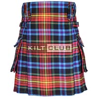 LGBTQ Pride Tartan Utility Kilt