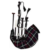 Scottish Great Bagpipes Makenzie Tartan Highland mounts