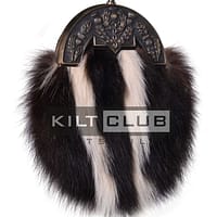 Brass Thistle Skunk Fur Sporran