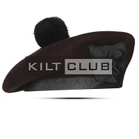 Dark Maroon Plain Balmoral Cap