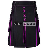 Black & Purple Hybrid Halloween Kilt