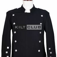 Black Serge Wool Montrose Doublet Jacket