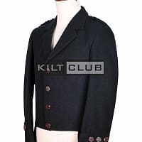 Black Wool Balmoral Doublet Jacket