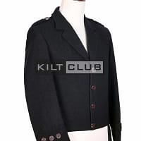 Black Wool Balmoral Doublet Jacket