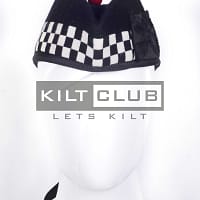 Black Wool - Black White Diced Cap