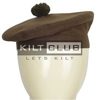 Brown Plain Balmoral Cap
