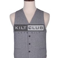 Silver Grey Wool Vest