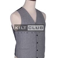 Silver Grey Wool Vest