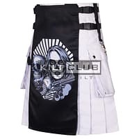 Girl with a Gun Printed Gothic Kilt