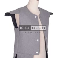 Gray Wool Scottish Chieftain Vest