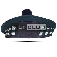 Green Wool Diced Balmoral Hat