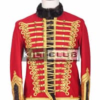 Red Gold Military Hassar Jacket
