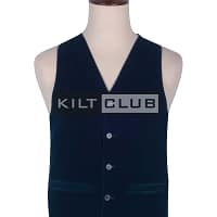 Turquoise Blue Velvet Argyll Waistcoat