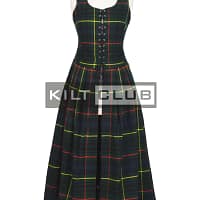 1800s Hunting Stewart Tartan Women’s Dress
