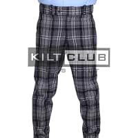 Hamilton Gray Tartan Trousers