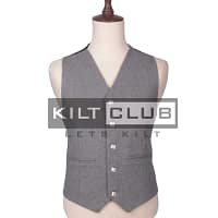 Gray Wool Prince Charlie Jacket and Waistcoat