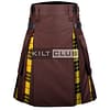 Brown Cotton Macleod of Lewis Hybrid Kilt