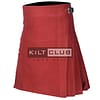 Solid Maroon 8 Yard Kilt
