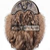 Brass Highland Cow Coyote Fur Sporran