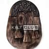 Brass Thistle Seal Fur Sporran