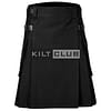 Black Cotton Utility Kilt