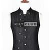 Black Denim Gothic Waistcoat