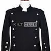 Black Serge Wool Montrose Doublet Jacket