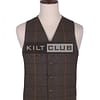 Brown Tweed Kilt Waistcoat