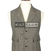 Gray Tweed Utility Style Waistcoat