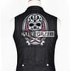 Black Wool Custom Embroidery Waistcoat