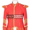 Red Gold Military Doublet Jacket