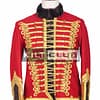 Red Gold Military Hassar Jacket
