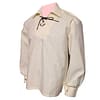 Claymore Highlander Mens Ivory Jacobite Ghillie kilt Shirt