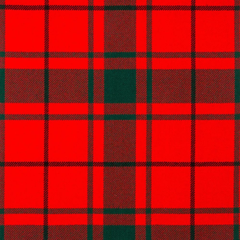 MacDonald of the Isles Red Modern Tartan Fabric