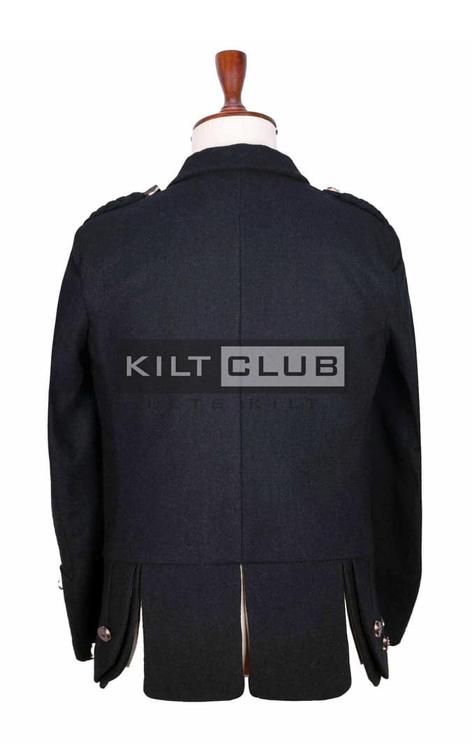 Black Wool Balmoral Doublet Jacket