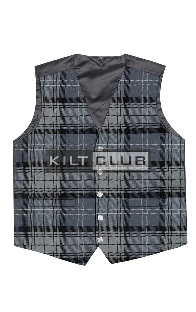 Hamilton Grey Tartan Waistcoat