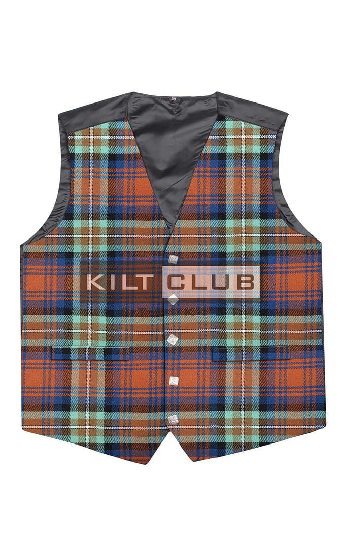 Irn Bru Tartan Waistcoat