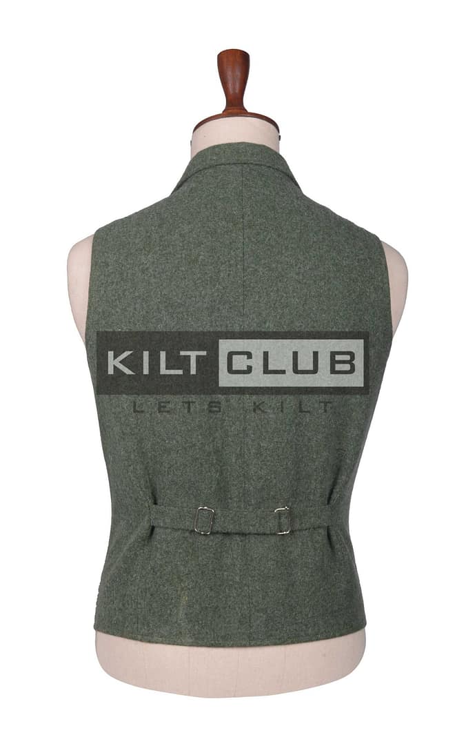 Lovat Green Wool Utility Waistcoat