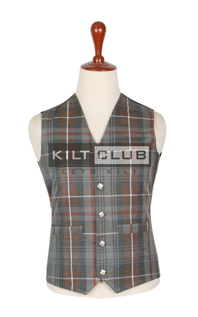Mackenzie Weathered Tartan Waistcoat