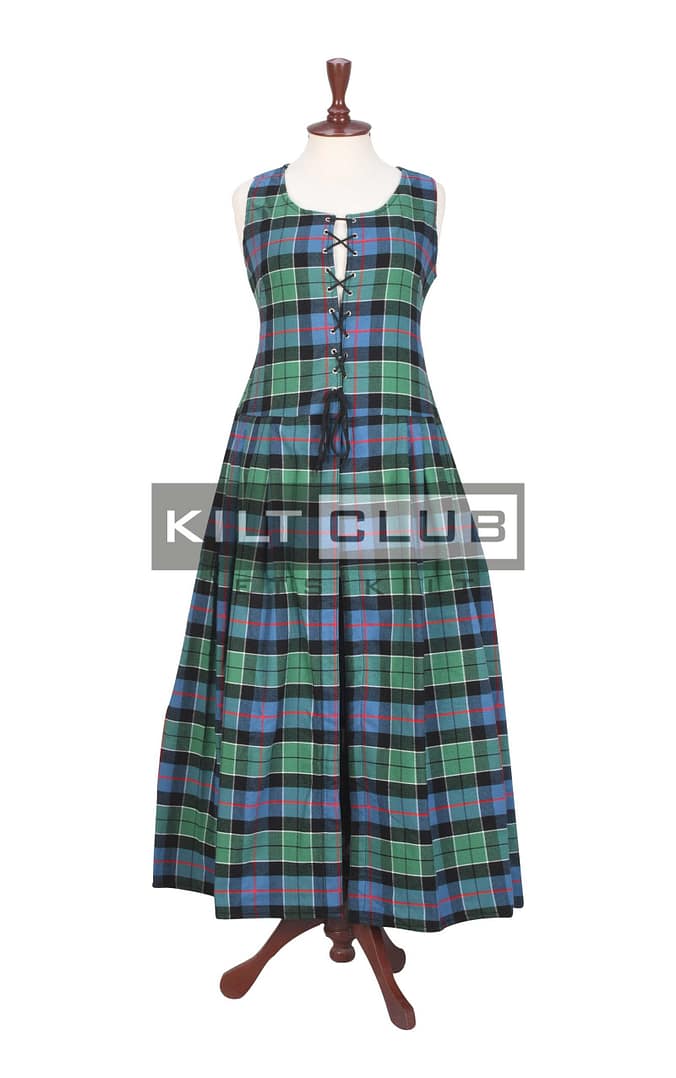 1800s Leslie Green Ancient Tartan Women’s Dress