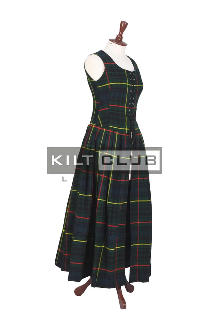 1800s Hunting Stewart Tartan Women’s Dress