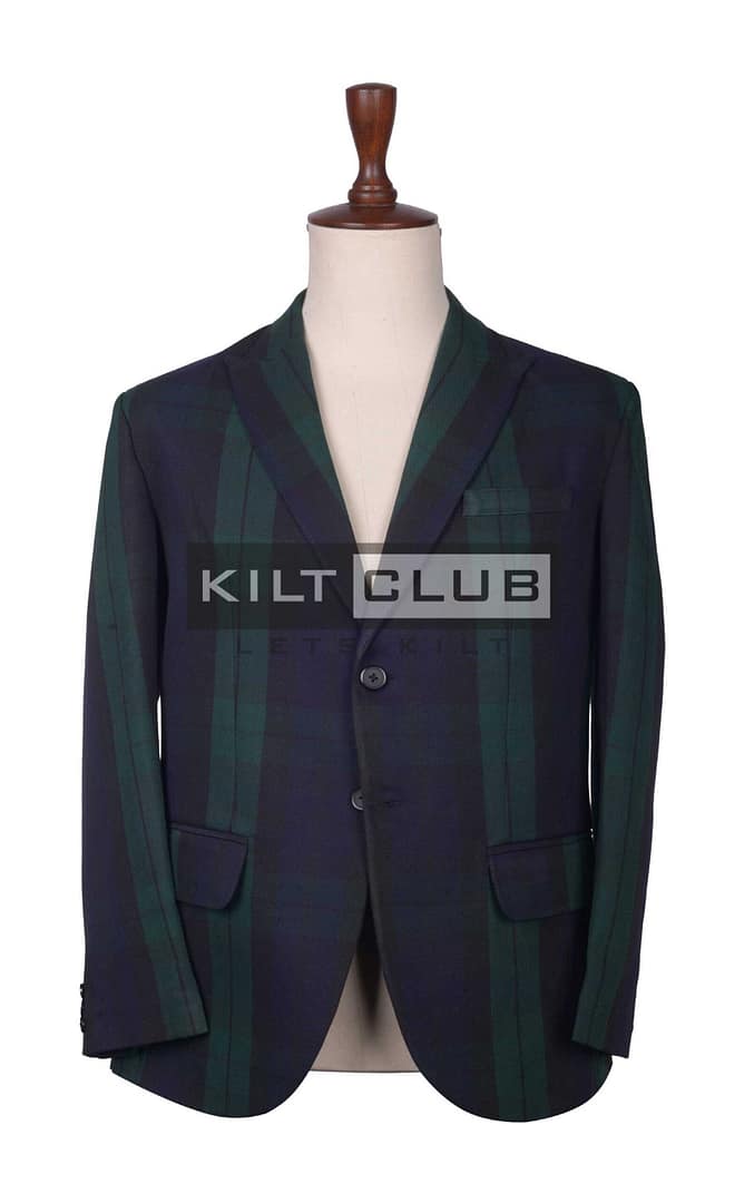 Black Watch Tartan Blazer Jacket