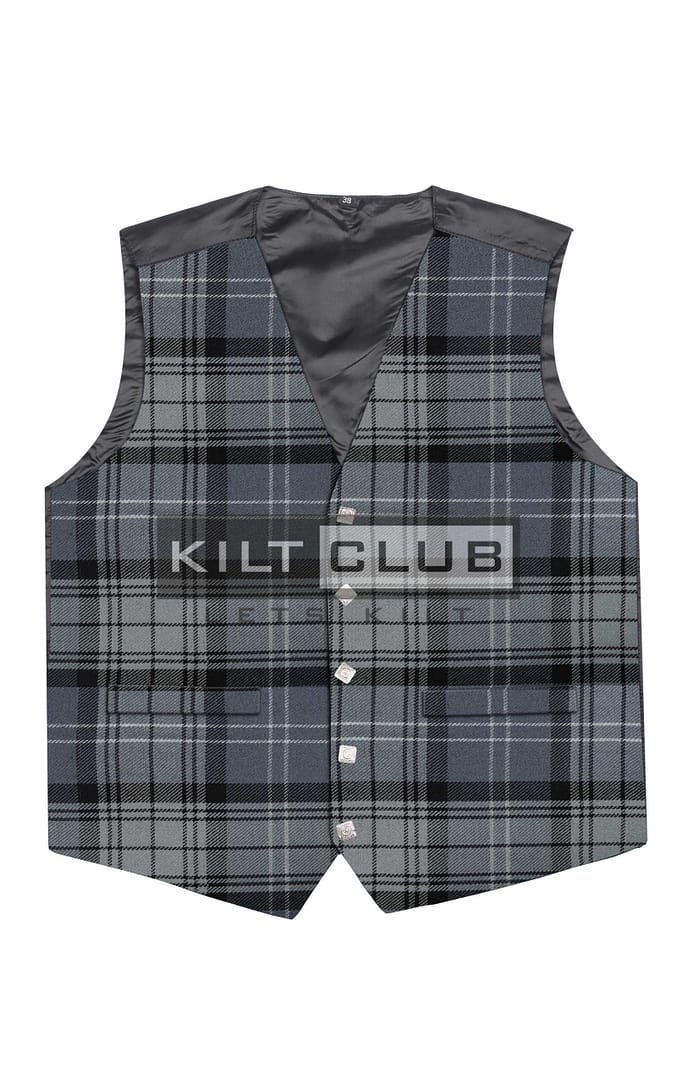Hamilton Grey Tartan Waistcoat