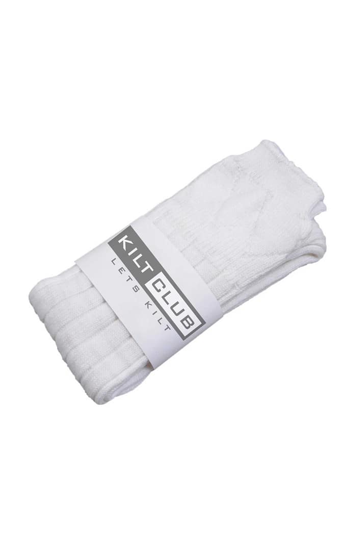 White Kilt Socks