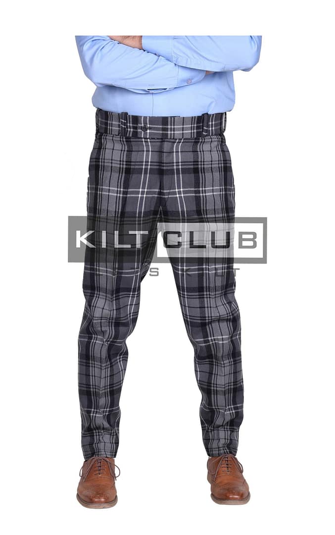 Hamilton Gray Tartan Trousers