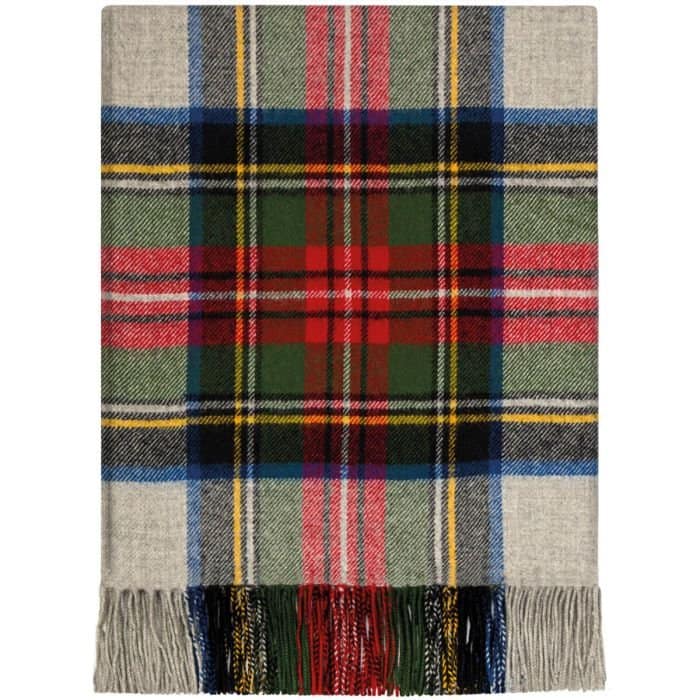 Border Stewart Silver Dress Tartan Fabric