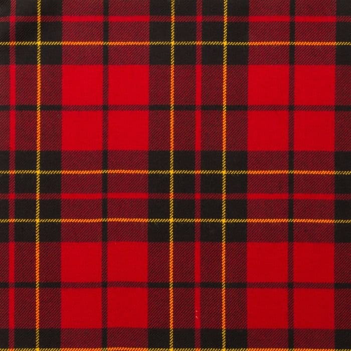 Brodie Red Modern Tartan Fabric