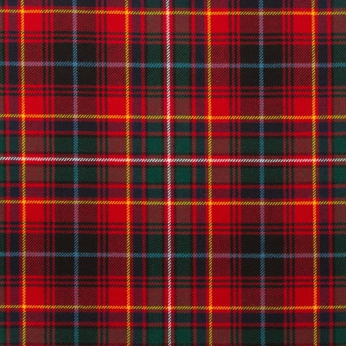 Innes Red Modern Tartan Fabric