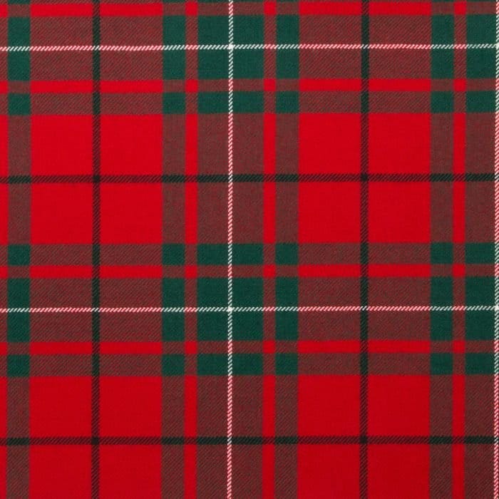 MacAuley Red Modern Tartan Fabric